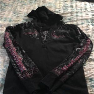 Harley Davison hoodie long sleeve top